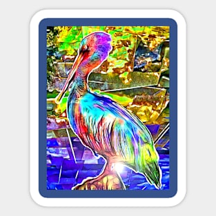 Pelican in Color Sticker